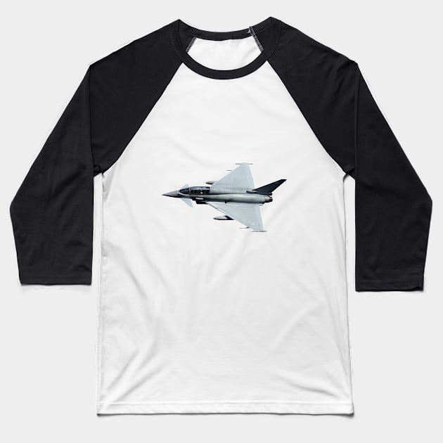 Jet Fighter flying at low level Baseball T-Shirt by derek beattie